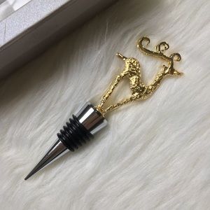LS Arts Gold Reindeer Metal Bottle Stopper XM-925